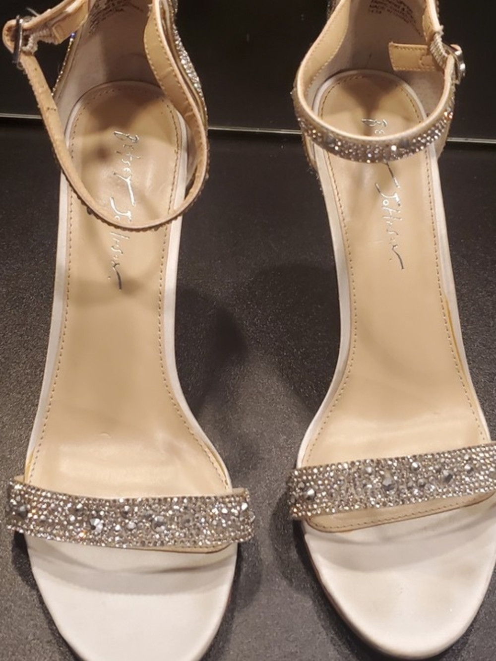 Betsey Johnson Women's Crystal Ankle-Strap Sandals Size 11